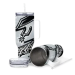 personalized san antonio spurs abstract paths silver curved tumbler best selling 1.webp