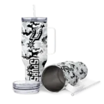 personalized san antonio spurs camo mashup silver white curved tumbler best selling 1.webp