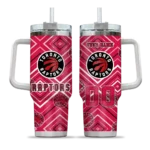personalized toronto raptors bold diamonds red curved tumbler best selling 1.webp