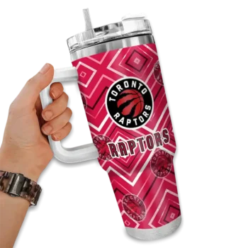 personalized toronto raptors bold diamonds red curved tumbler fashion forward 1.webp