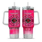 personalized toronto raptors geometric prism red curved tumbler best selling 1.webp