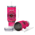 personalized toronto raptors geometric prism red curved tumbler best selling 1.webp
