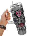 personalized toronto raptors superman shield red gray curved tumbler best selling 1.webp