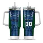 personalized utah jazz hexagon armor navy curved tumbler best selling 1.webp