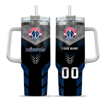 personalized washington wizards arrow armor blue black curved tumbler best selling 1.webp
