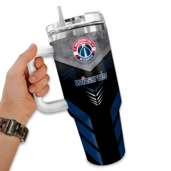 personalized washington wizards arrow armor blue black curved tumbler fashion forward 1.webp