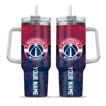personalized washington wizards chevron stripe blue curved tumbler best selling 1.webp