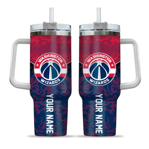 personalized washington wizards chevron stripe blue curved tumbler best selling 1.webp