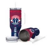 personalized washington wizards chevron stripe blue curved tumbler best selling 1.webp