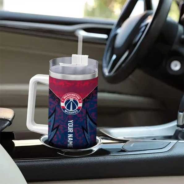 personalized washington wizards chevron stripe blue curved tumbler trendy 1.webp