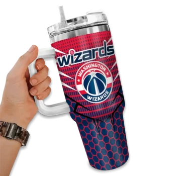personalized washington wizards hex texture blue curved tumbler fashion forward 1.webp