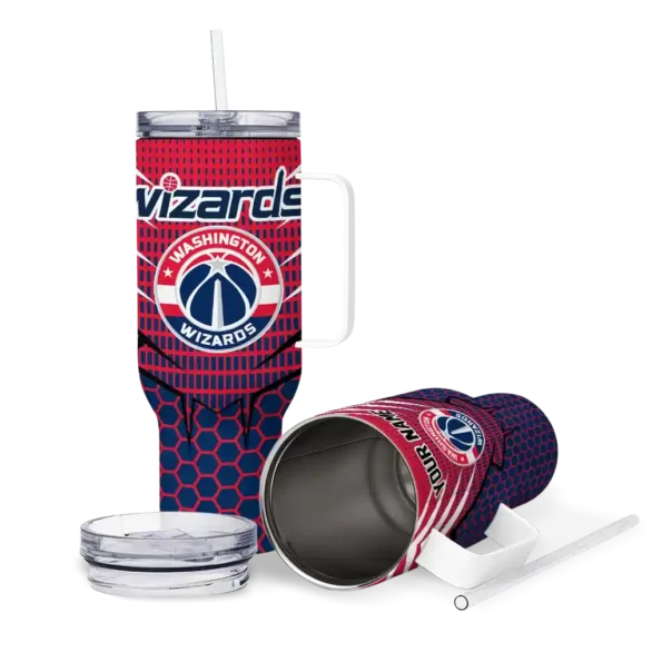 personalized washington wizards hex texture blue curved tumbler high quality 1.webp