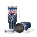 personalized washington wizards leopard zipper blue curved tumbler best selling 1.webp