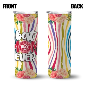 atlanta hawks flower cluster skinny tumbler fashion forward.webp