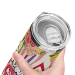 atlanta hawks flower cluster skinny tumbler best selling 1.webp