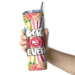 atlanta hawks flower cluster skinny tumbler best selling 1.webp