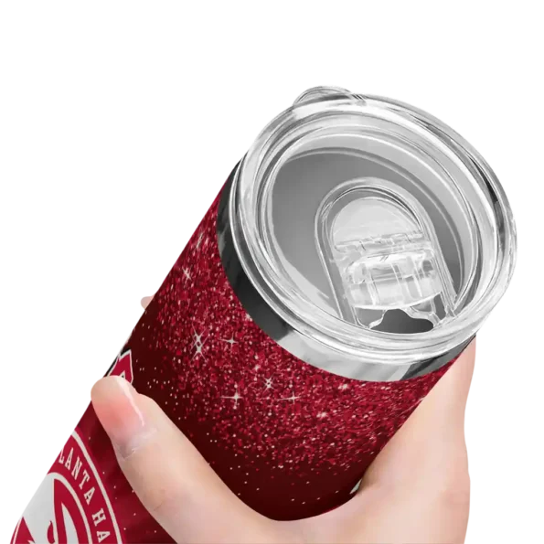 atlanta hawks radiant glitter red skinny tumbler high quality.webp