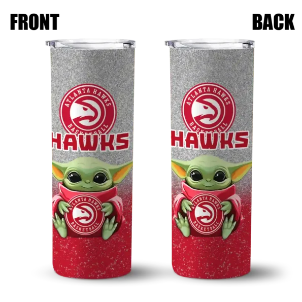 atlanta hawks yoda smile red skinny tumbler fashion forward.webp