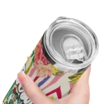 boston celtics flower cluster skinny tumbler best selling 1.webp