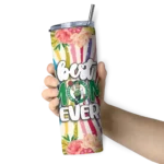boston celtics flower cluster skinny tumbler best selling 1.webp