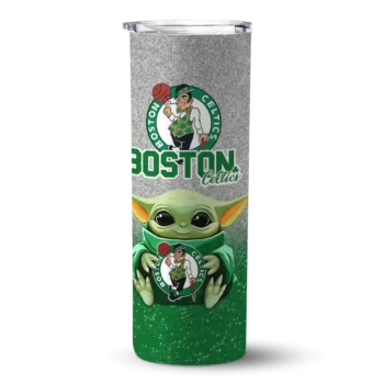 boston celtics yoda smile green skinny tumbler best selling 1.webp