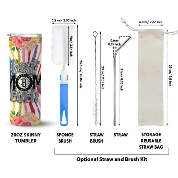 brooklyn nets flower cluster skinny tumbler new arrival.webp