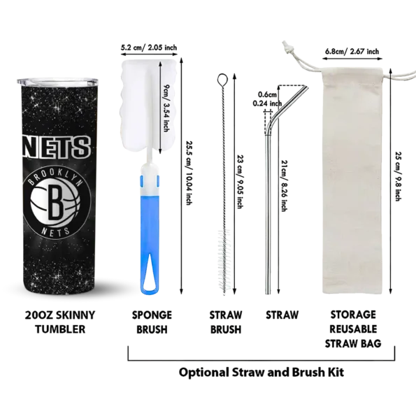 brooklyn nets radiant glitter black skinny tumbler new arrival.webp