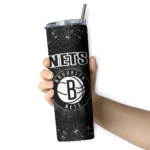 brooklyn nets radiant glitter black skinny tumbler best selling 1.webp