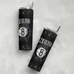 brooklyn nets radiant glitter black skinny tumbler best selling 1.webp