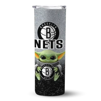 brooklyn nets yoda smile black skinny tumbler best selling 1.webp