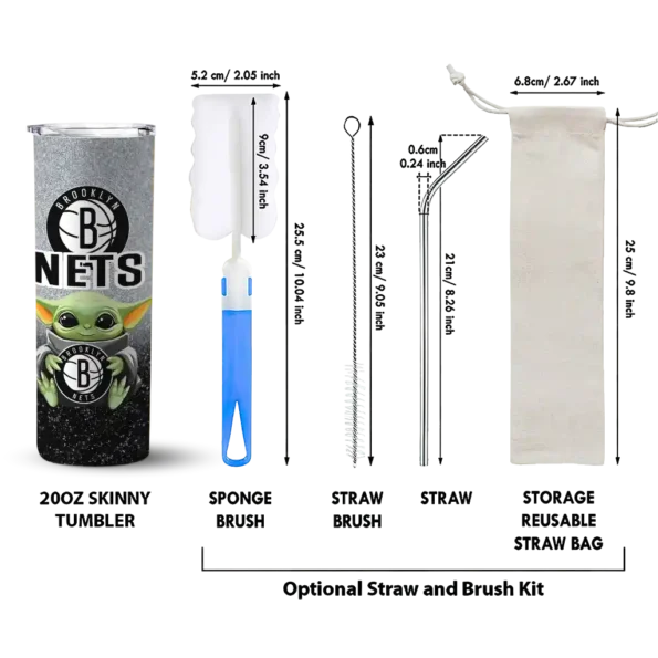 brooklyn nets yoda smile black skinny tumbler new arrival.webp
