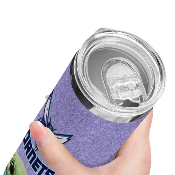 charlotte hornets yoda smile teal skinny tumbler high quality.webp