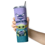 charlotte hornets yoda smile teal skinny tumbler best selling 1.webp