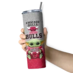 chicago bulls yoda smile red skinny tumbler best selling 1.webp