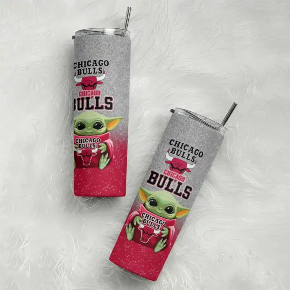 chicago bulls yoda smile red skinny tumbler top rated.webp