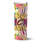 cleveland cavaliers flower cluster skinny tumbler best selling 1.webp