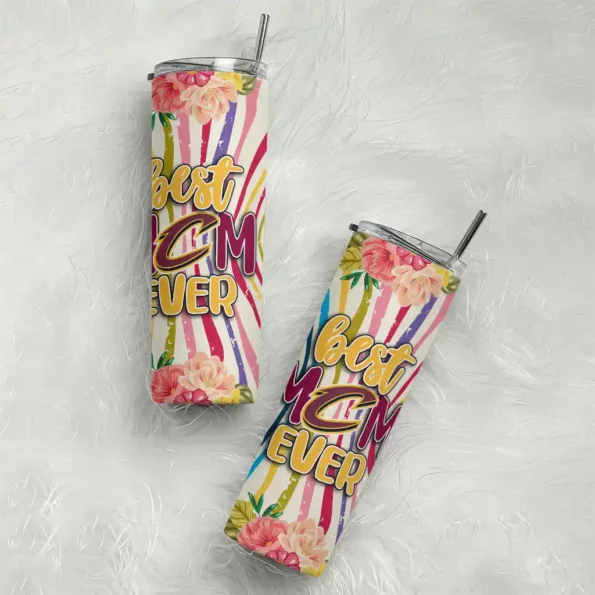 cleveland cavaliers flower cluster skinny tumbler top rated.webp