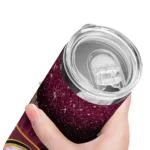 cleveland cavaliers radiant glitter wine skinny tumbler best selling 1.webp