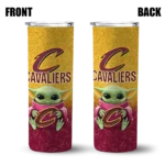 cleveland cavaliers yoda smile wine skinny tumbler best selling 1.webp