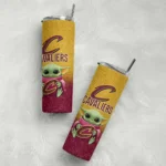 cleveland cavaliers yoda smile wine skinny tumbler best selling 1.webp