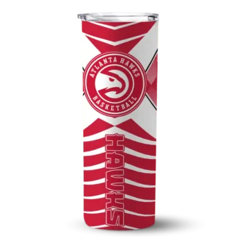 custom atlanta hawks camo texture red skinny tumbler best selling 1.webp