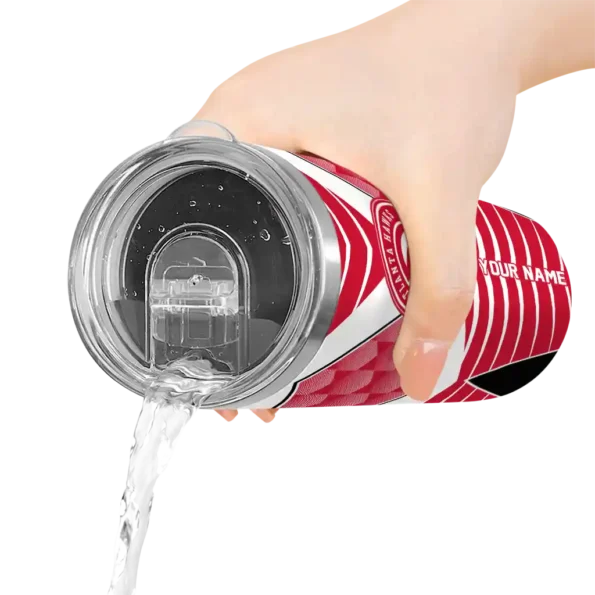 custom atlanta hawks camo texture red skinny tumbler latest model.webp