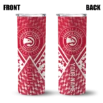 custom atlanta hawks monogram burst red white skinny tumbler best selling 1.webp