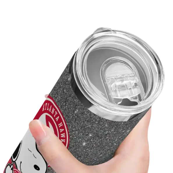 custom atlanta hawks snoopy attitude red skinny tumbler high quality.webp