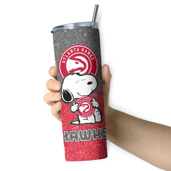 custom atlanta hawks snoopy attitude red skinny tumbler premium grade.webp