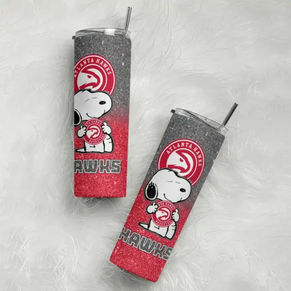 custom atlanta hawks snoopy attitude red skinny tumbler top rated.webp