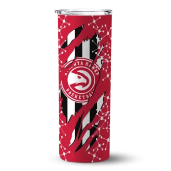custom atlanta hawks star pop red black skinny tumbler best selling 1.webp