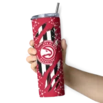 custom atlanta hawks star pop red black skinny tumbler best selling 1.webp