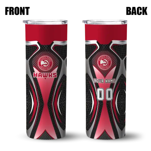custom atlanta hawks superman emblem red black skinny tumbler fashion forward.webp