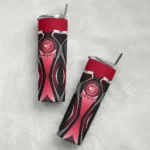 custom atlanta hawks superman emblem red black skinny tumbler best selling 1.webp